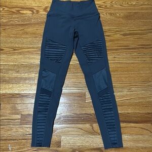 ALO Yoga Grey Moto leggings